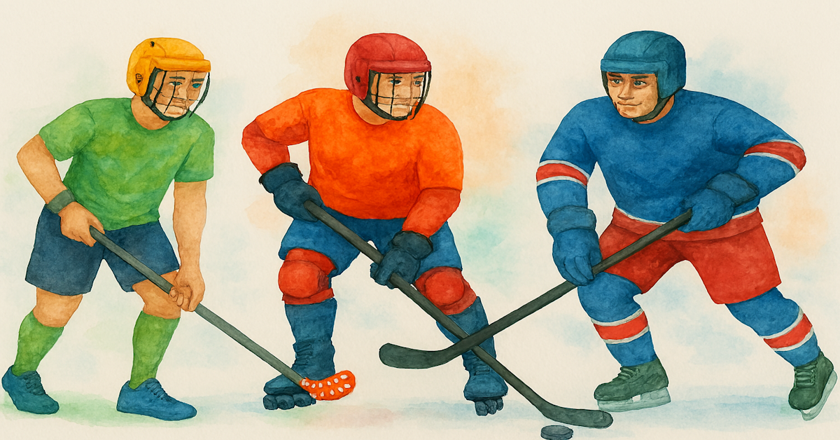 Floorball vs Roller Hockey vs Ice — Transferring Skills Between Surfaces
